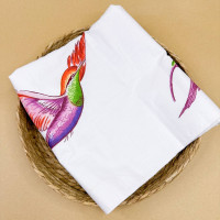 Непромокаюча пелюшка · 120×60 см · Біла з пташкою — Babywear