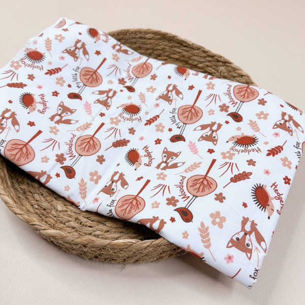 Непромокаюча пелюшка · 120×60 см · Коричневі звірята та дерева — Babywear