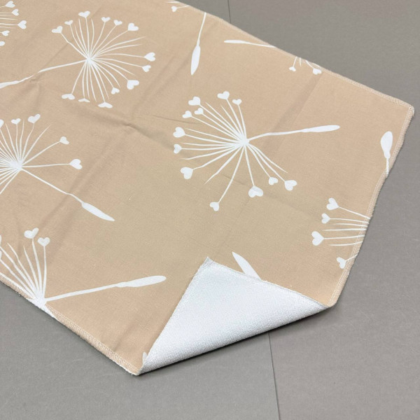 Непромокаюча пелюшка · 120×60 см · Бежева з кульбабками — Babywear