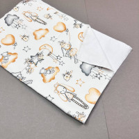 Непромокаюча пелюшка · 120×60 см · Зайченята та хмаринки — Babywear