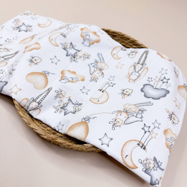 Непромокаюча пелюшка · 120×60 см · Зайченята та хмаринки — Babywear