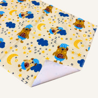 Непромокаюча пелюшка · 80×65 см · Жовта ведмедики — Babywear
