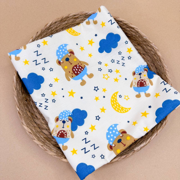 Непромокаюча пелюшка · 80×65 см · Жовта ведмедики — Babywear