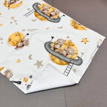 Непромокаюча пелюшка · 80×65 см · Ведмедики на місяцях — Babywear