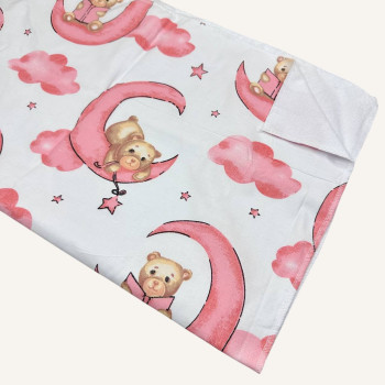 Непромокаюча пелюшка · 80×65 см · Ведмедики на місяцях — Babywear