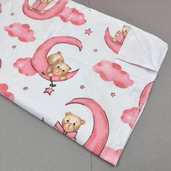 Непромокаюча пелюшка · 60×45 см · Ведмедики на місяцях — Babywear