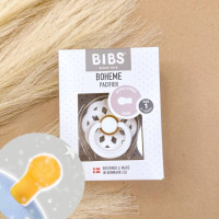 Пустушка квіточка BIBS BOHEME класична кругла Біла