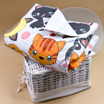 Непромокаюча пелюшка · Маленькі кошенята · З синтепоном — Babywear