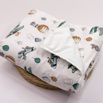 Бавовняна пелюшка · Зелені вертольотики · З синтепоном — Babywear