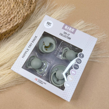 Пустушки Bibs Try-it collection Темно-зелені