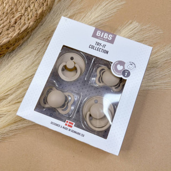 Пустушки Bibs Try-it collection Бежеві