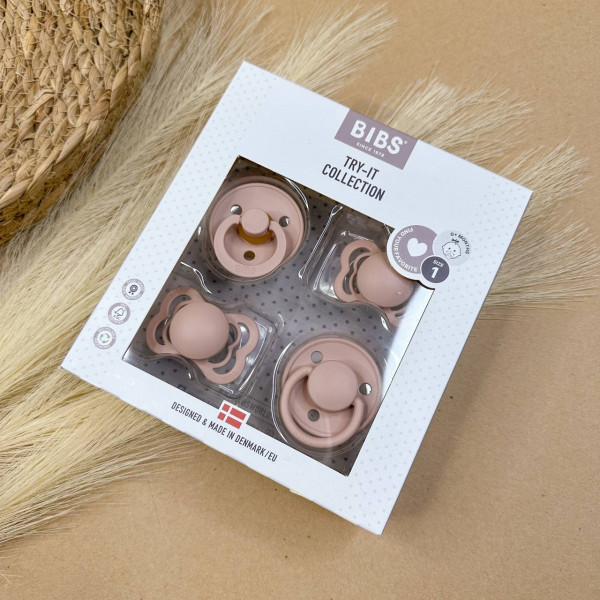 Пустушки Bibs Try-it collection Нюдові