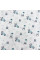 Ситцева пелюшка · 90×100 см · Бірюзові панди — Babywear