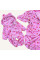 Комбінація з пледа та комфортного комбінезона (рожевий з фламінго)