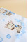 Непромокаюча пелюшка · 120×60 см · Жирафи сині бульбашки — Babywear
