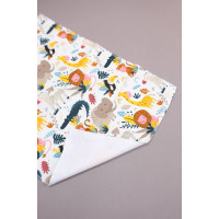 Непромокаюча пелюшка · 120×60 см · Екзотичні тварини — Babywear