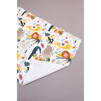 Непромокаюча пелюшка · 120×60 см · Екзотичні тварини — Babywear