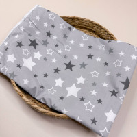 Непромокаюча пелюшка · 80×65 см · Сірі зірочки — Babywear