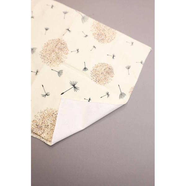 Непромокаюча пелюшка · 80×65 см · Бежева з кульбабами — Babywear