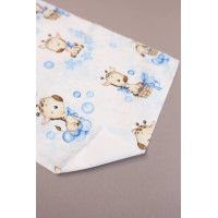 Непромокаюча пелюшка · 60×45 см · Жирафи сині бульбашки — Babywear