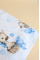 Непромокаюча пелюшка · 60×45 см · Жирафи сині бульбашки — Babywear