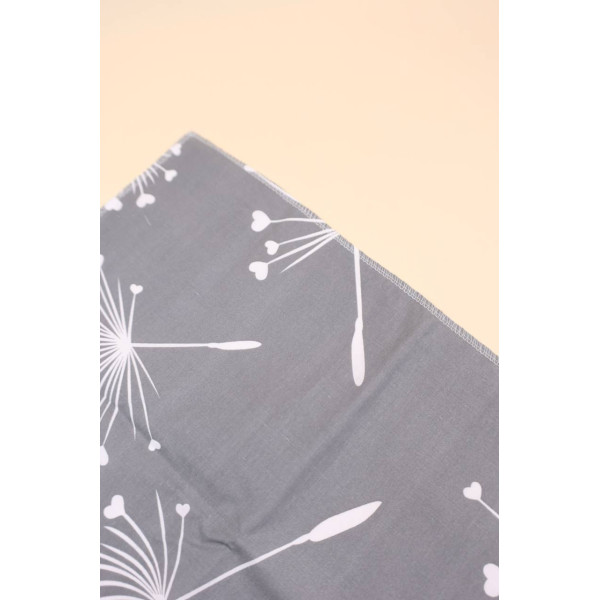 Непромокаюча пелюшка · 60×45 см · Сіра кульбаби — Babywear