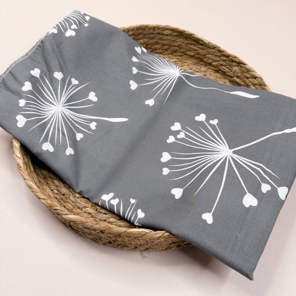 Непромокаюча пелюшка · 60×45 см · Сіра кульбаби — Babywear