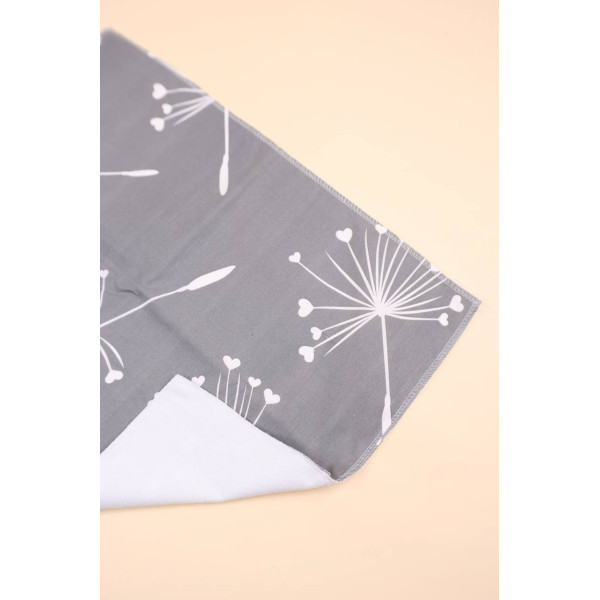 Непромокаюча пелюшка · 60×45 см · Сіра кульбаби — Babywear