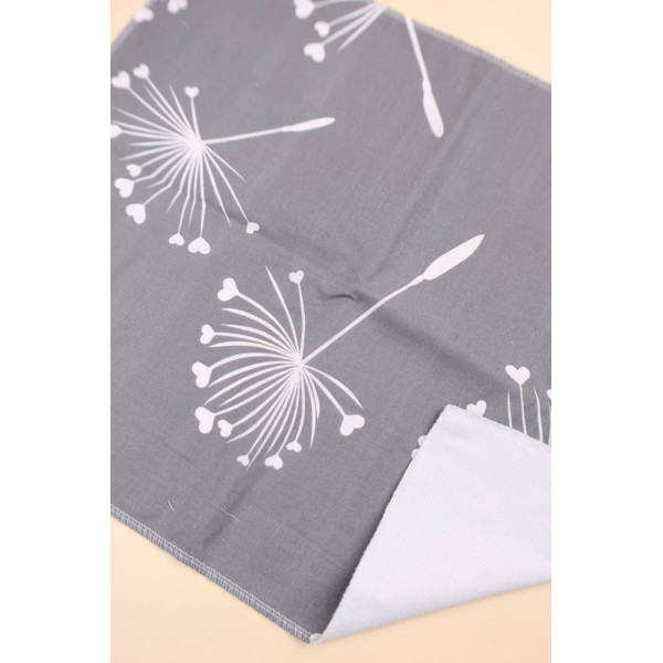Непромокаюча пелюшка · 60×45 см · Сіра кульбаби — Babywear