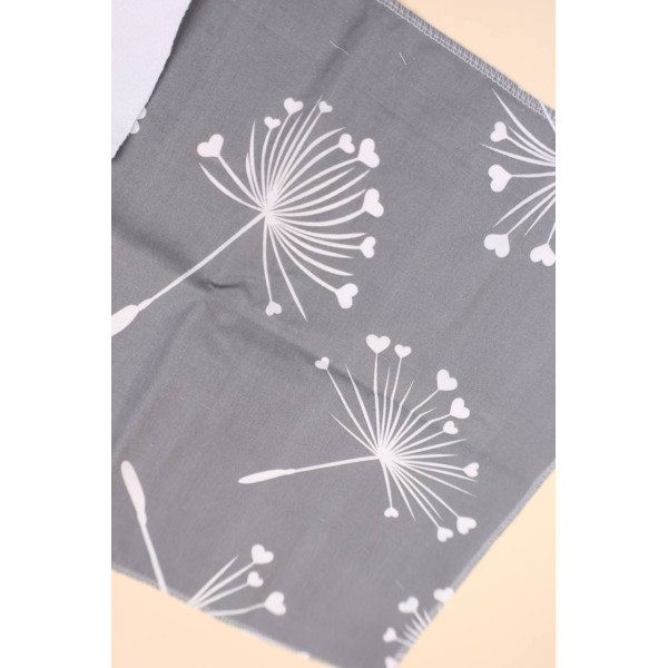 Непромокаюча пелюшка · 60×45 см · Сіра кульбаби — Babywear