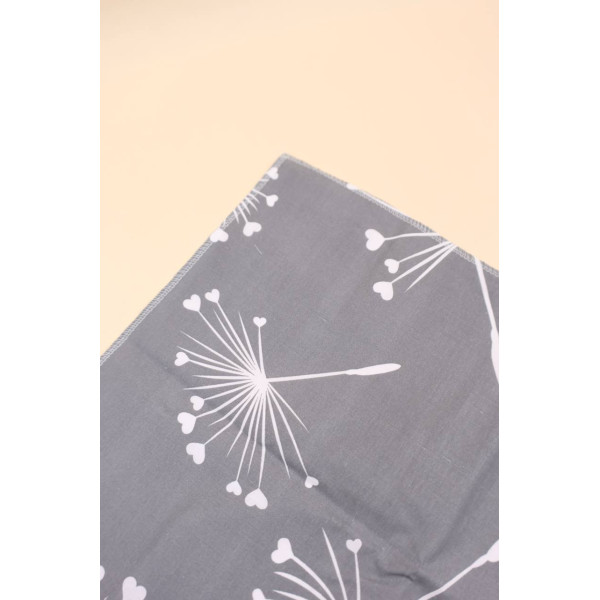 Непромокаюча пелюшка · 60×45 см · Сіра кульбаби — Babywear