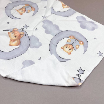 Непромокаюча пелюшка · 60×45 см · Ведмедик на місяці — Babywear