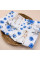 Непромокаюча пелюшка · 60×45 см · Лами сині квіточки — Babywear