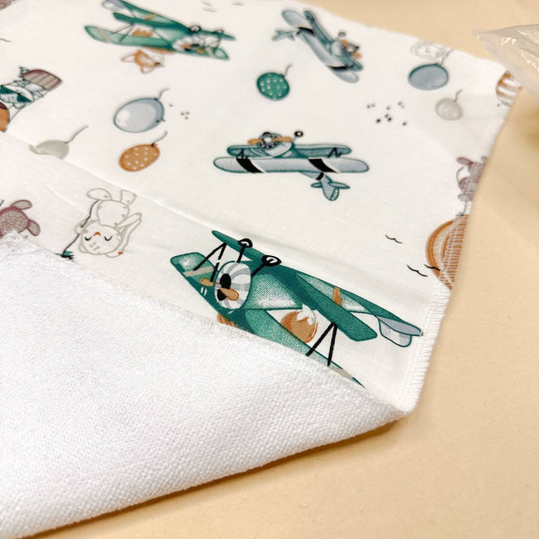 Непромокаюча пелюшка · 60×45 см · Аероплани та кулі — Babywear