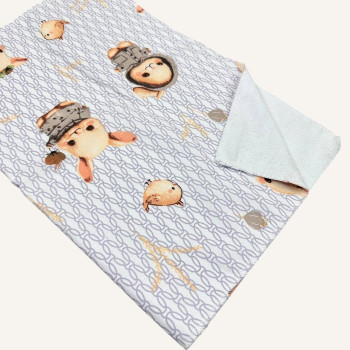 Непромокаюча пелюшка · 60×45 см · Зайчик та пташечки — Babywear
