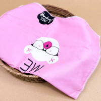 Бавовняна пелюшка · 60×45 см · Рожева з ведмедиком — Babywear