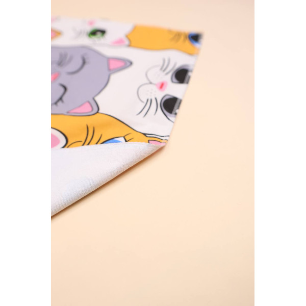 Бавовняна пелюшка · 80×65 см · Кольорові милі котики — Babywear