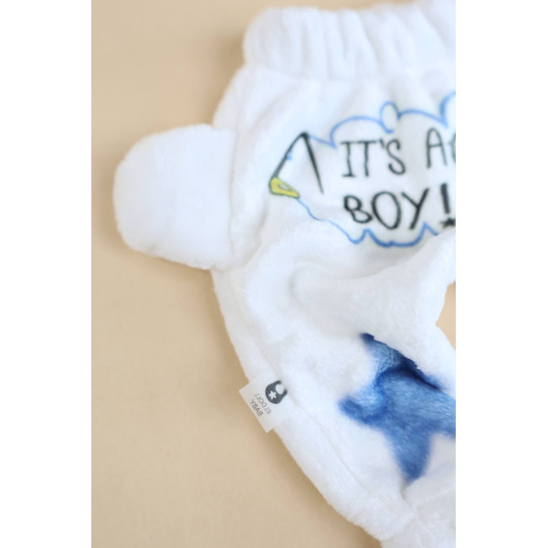 Повзунки із махри з пискавками  Ведмедик Boy (56–86)