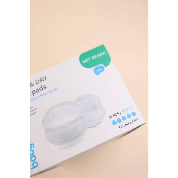 Вкладиші лактаційні BabyOno Get Ready Mom Night & Day 40 шт/уп 297/01