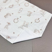 Непромокаюча пелюшка · 120×60 см · Бежеві лісові тварини — Babywear