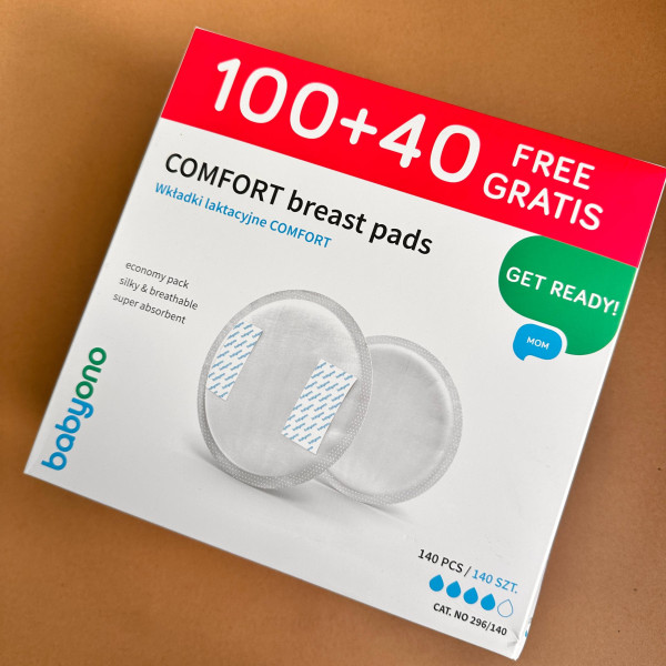 Лактаційні вкладиші BabyOno Comfort, 140 шт 296/140