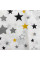 Бавовняна пелюшка · 90×110 см · Біло-жовті зірочки — Babywear