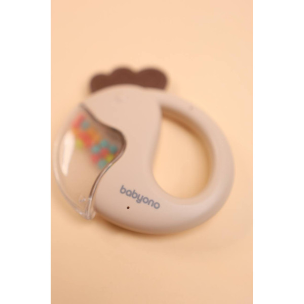 Брязкальце BabyOno Бежевий папуга