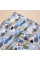 Байкова пелюшка · 80×90 см. · Блакитна з хмарками — Babywear