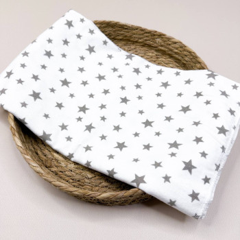 Байкова пелюшка · 80×90 см. · Біла з зірочками — Babywear