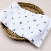 Байкова пелюшка · 80×90 см. · Блакитно-сірі зірочки — Babywear