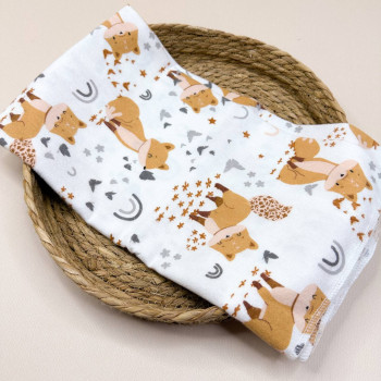 Байкова пелюшка · 80×90 см. · Рижі лисенята — Babywear