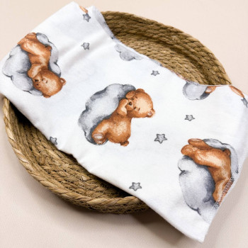 Байкова пелюшка · 80×90 см. · Ведмедики на хмаринках — Babywear