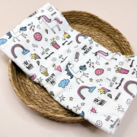 Байкова пелюшка · 80×90 см. · Блакитні єдиноріжки — Babywear