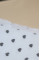 Байкова пелюшка · 80×90 см. · Чорні маленькі сердечки — Babywear